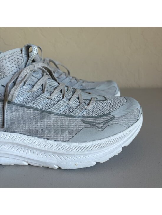 Hoka One One Kawana Mid Trainers Men\'s US8 Alabaster White Gray Stardust Mid-Cut main image 10